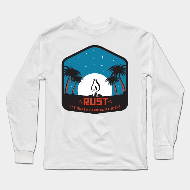 Rust: Night time Long Sleeve T-Shirt by Pixelshop